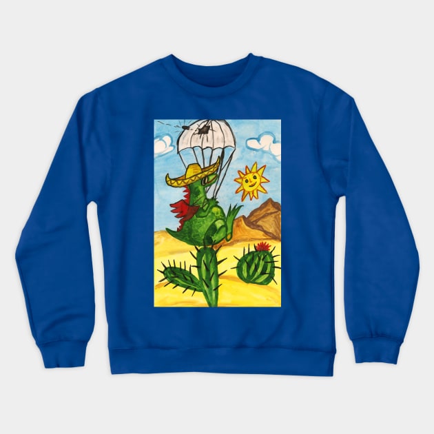 Dragon in Mexica Crewneck Sweatshirt by IrinaAfonskaya